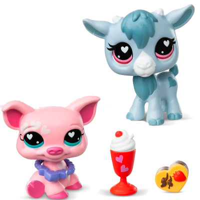 Игровой набор Littlest Pet Shop Праздники День Святого Валентина Свинка и Козлик Hasbro 01061_LPS 1